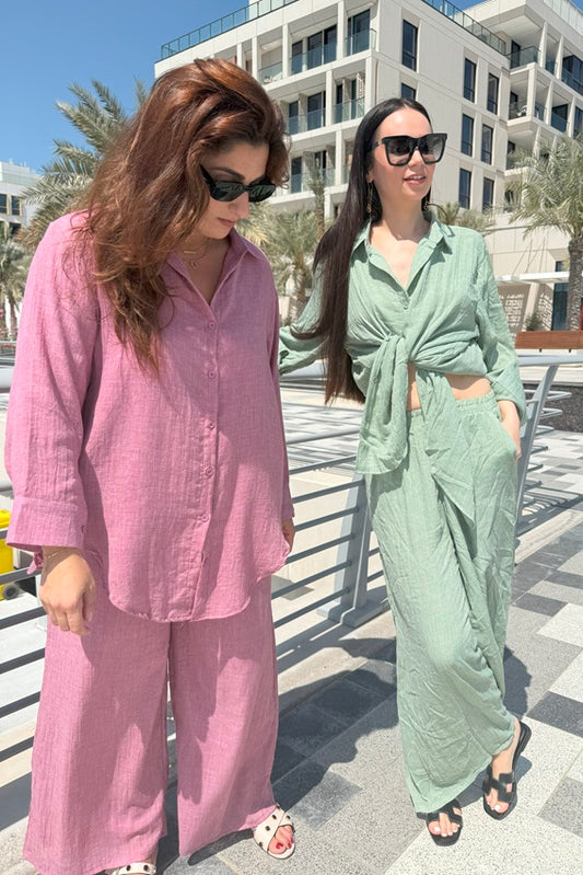 Double Cotton Baby Pink Shirt