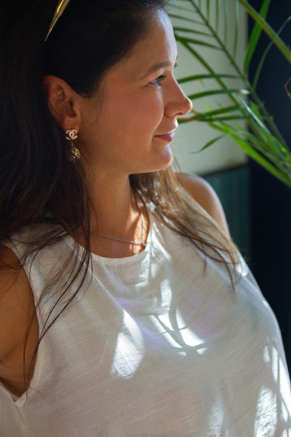 Sleeveless White Maxi Dress