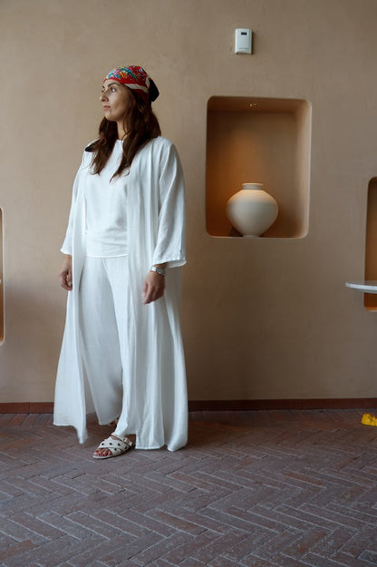 White Long Kaftan