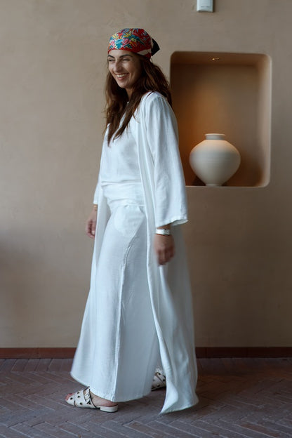 White Long Kaftan
