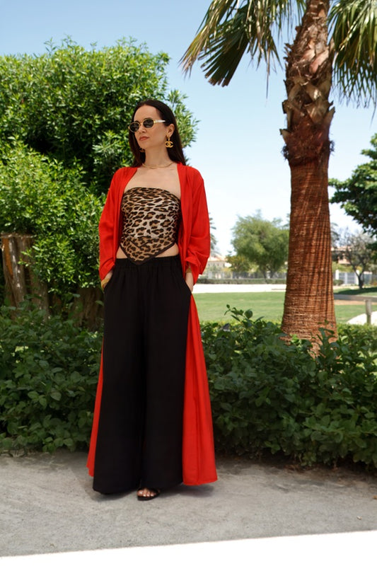 Red Long Kaftan