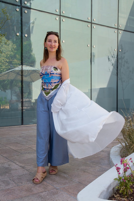 White Long Kaftan